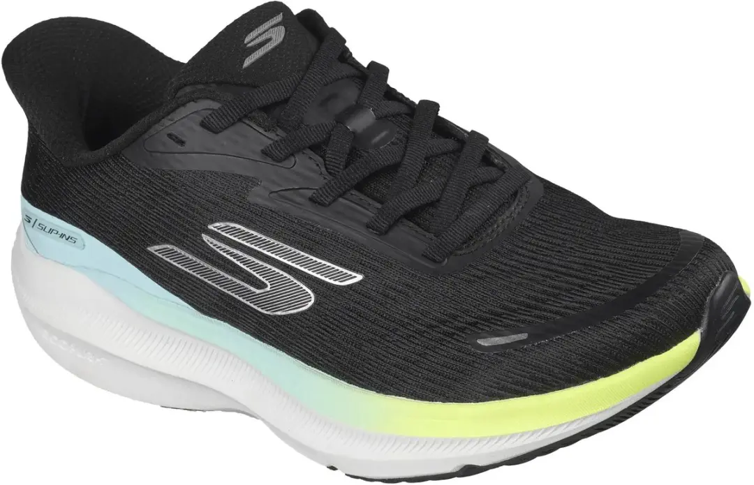Skechers Aero Pulse SI Hardloopschoenen 39 - Zwart/Geel/Blauw