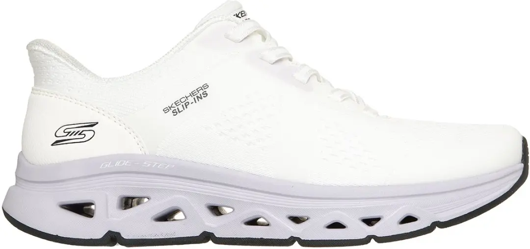 Skechers Dames Slip-ins BOBS Sport Arc Waves Sneaker 117863 WLV White Lavender