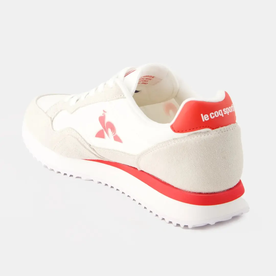Le Coq Sportif Jet Star 2 Trainers 2410879 - Optical White/Fiery Red