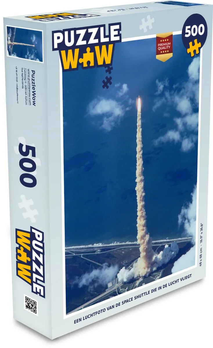 PuzzleWow Legpuzzel Space Shuttle 500 Stuks - Multicolor