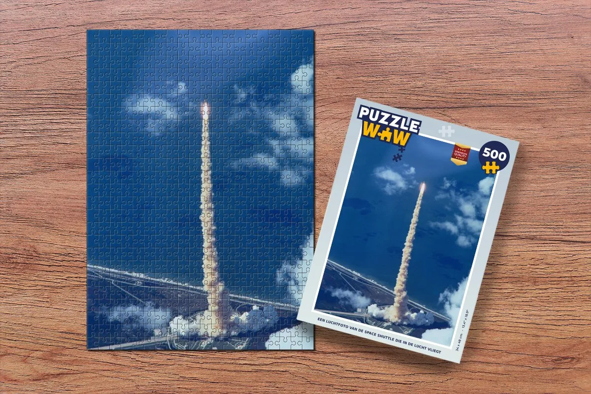 PuzzleWow Legpuzzel Space Shuttle 500 Stuks - Multicolor
