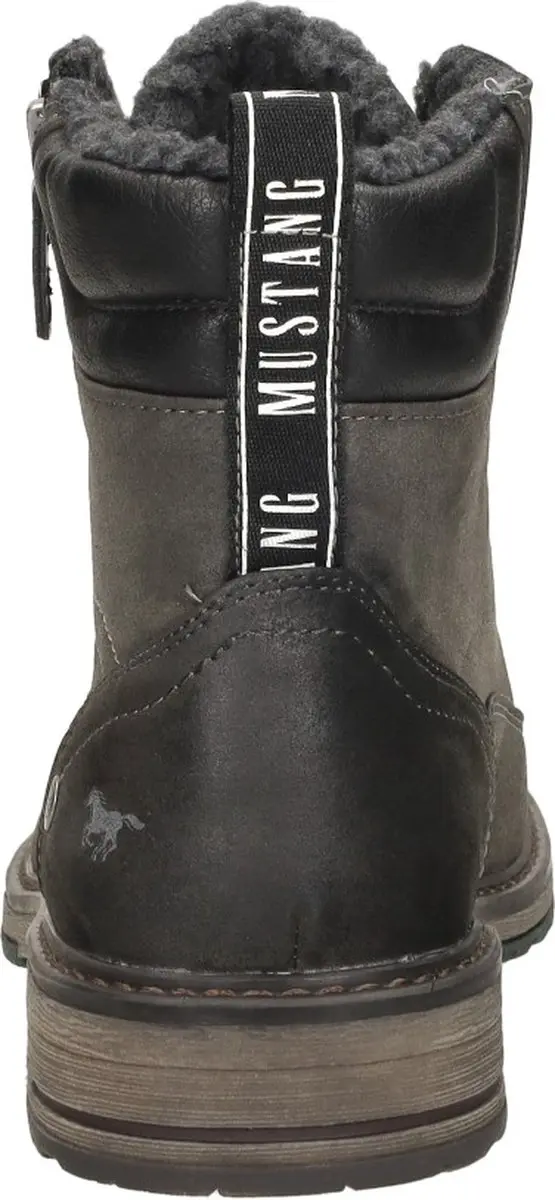 Mustang Veterschoenen Hoog - Donkergrijs - Maat 44