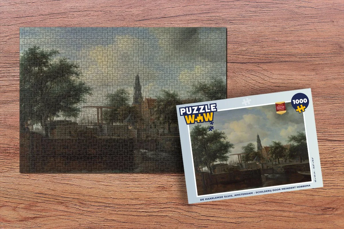 PuzzleWow De Haarlemse Sluis Legpuzzel 1000 Stuks - Multicolor