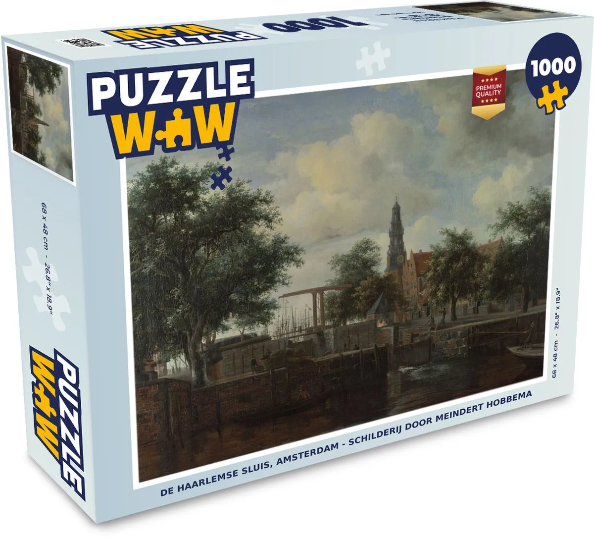 PuzzleWow De Haarlemse Sluis Legpuzzel 1000 Stuks - Multicolor
