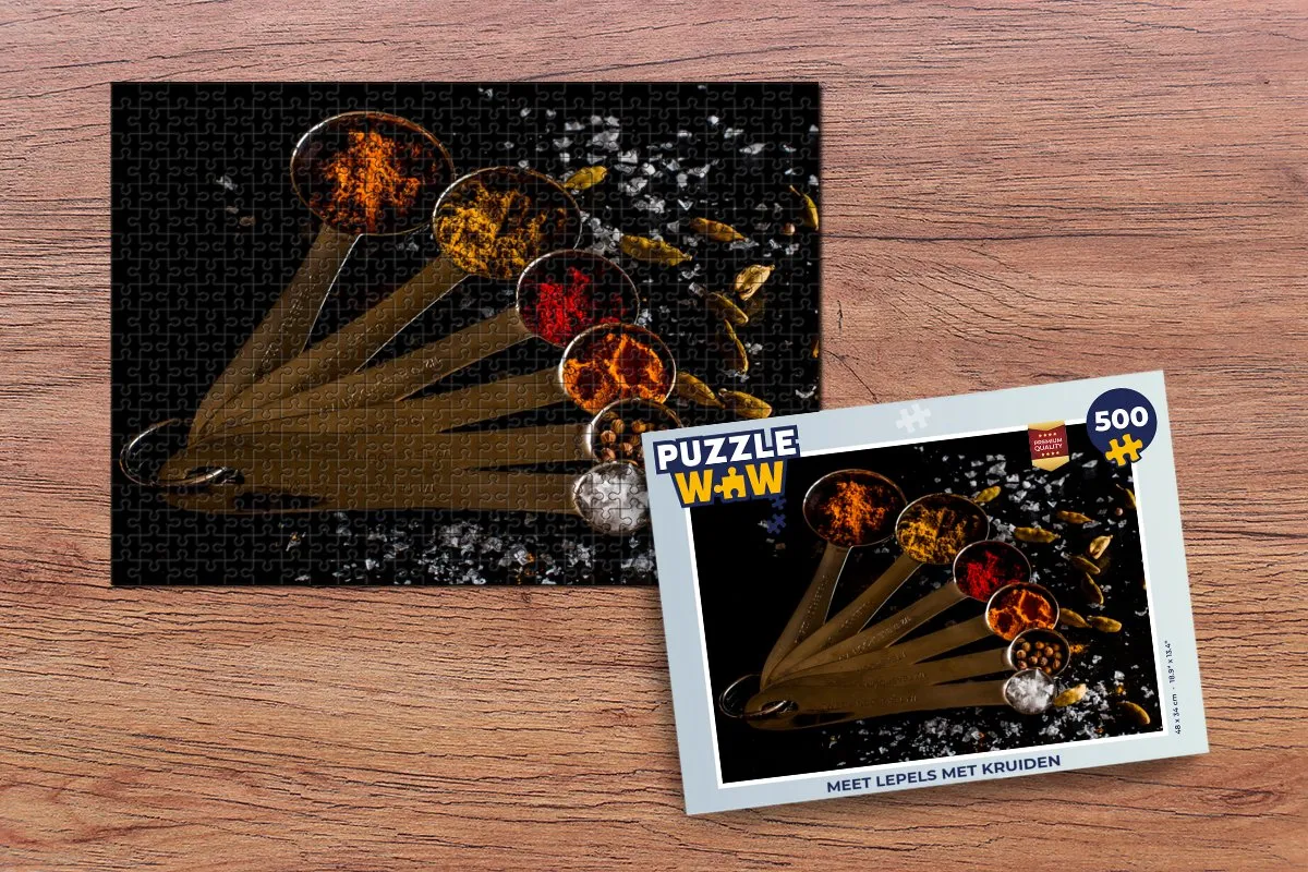 PuzzleWow Kruiden Lepels Puzzel 500 Stuks - Multicolor