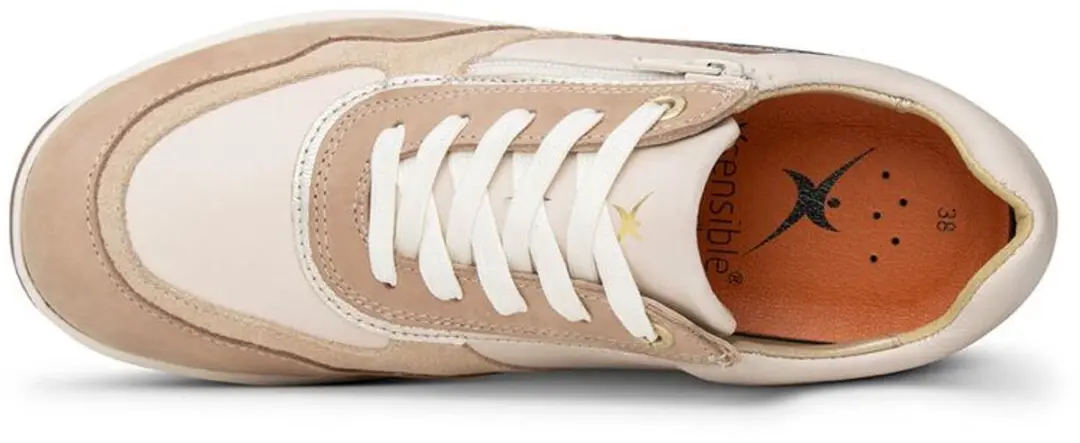 Xsensible Lima Dames Veterschoenen - Taupe - Maat 40 - afbeelding 6 van 6
