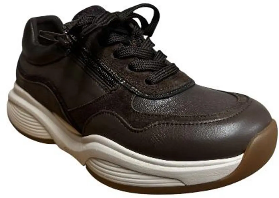 Xsensible Leer/Suede Vtr Rits 22761 5 - Donkerbruin