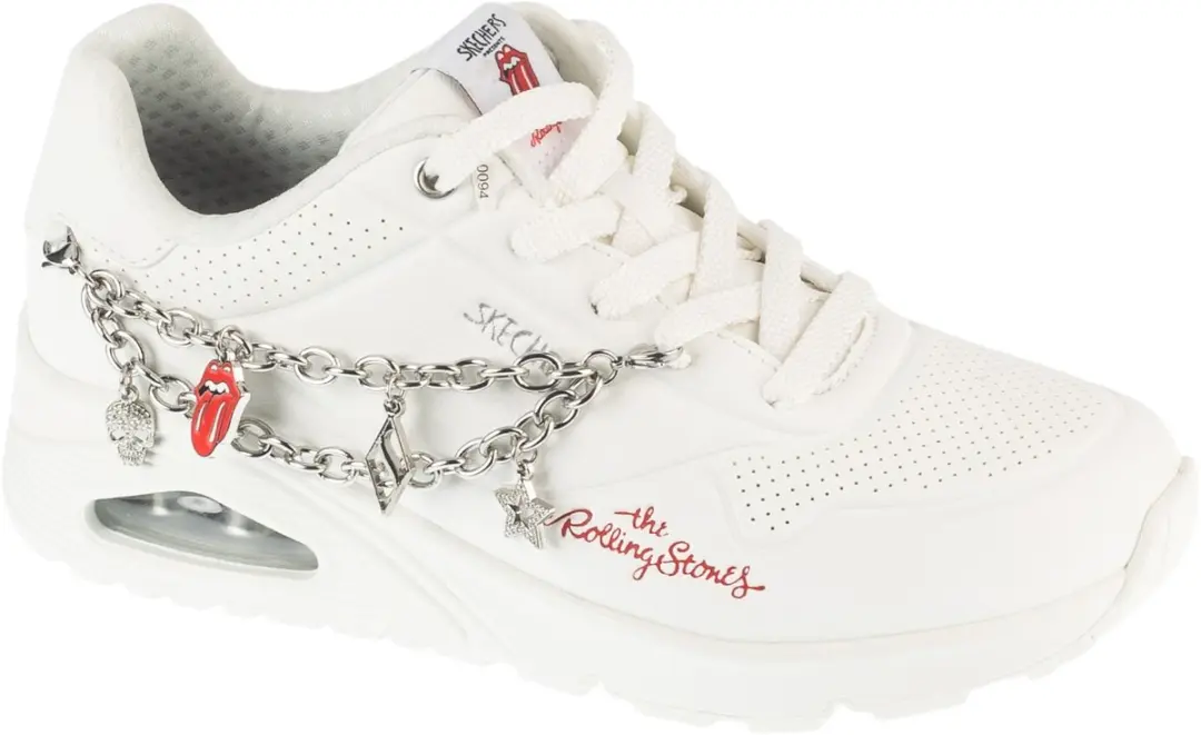 Skechers Uno-Rock N' Charm, Vrouwen, Wit, Sneakers, maat: 37,5