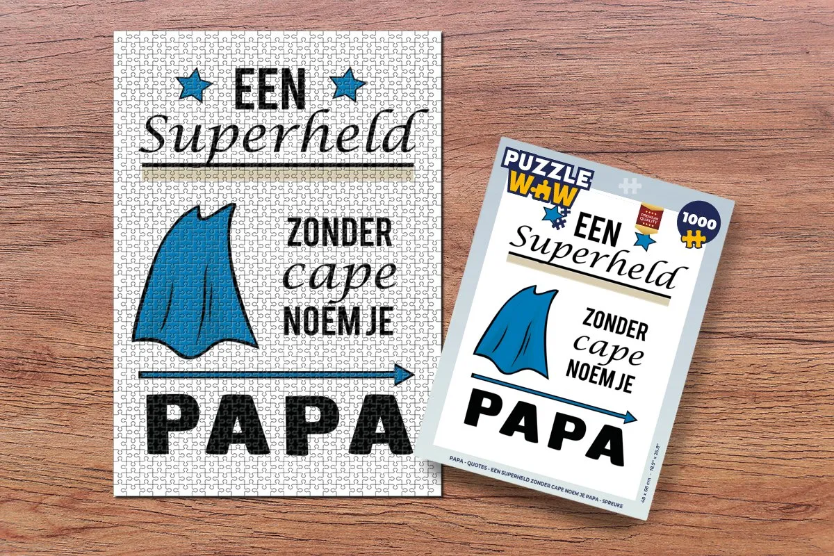 PuzzleWow Papa Quotes Legpuzzel 1000 Stuks - Multicolor