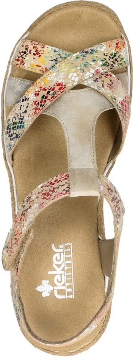 Rieker Sandalen Plat Sandalen Plat - beige - Maat 42 - afbeelding 4 van 6