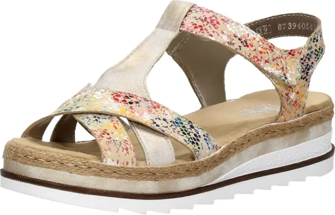 Rieker Sandalen Plat Sandalen Plat - beige - Maat 42 - afbeelding 3 van 6