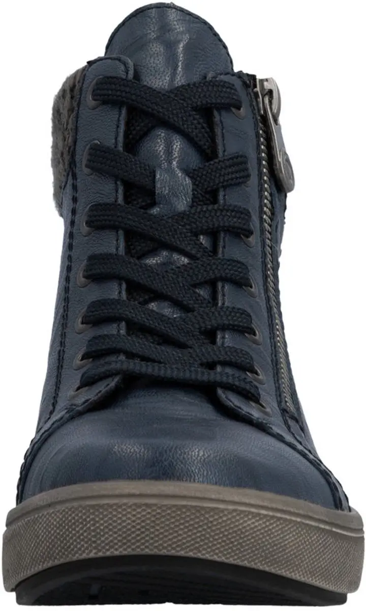 Rieker X0709-14 Dames Veterboots - Blauw