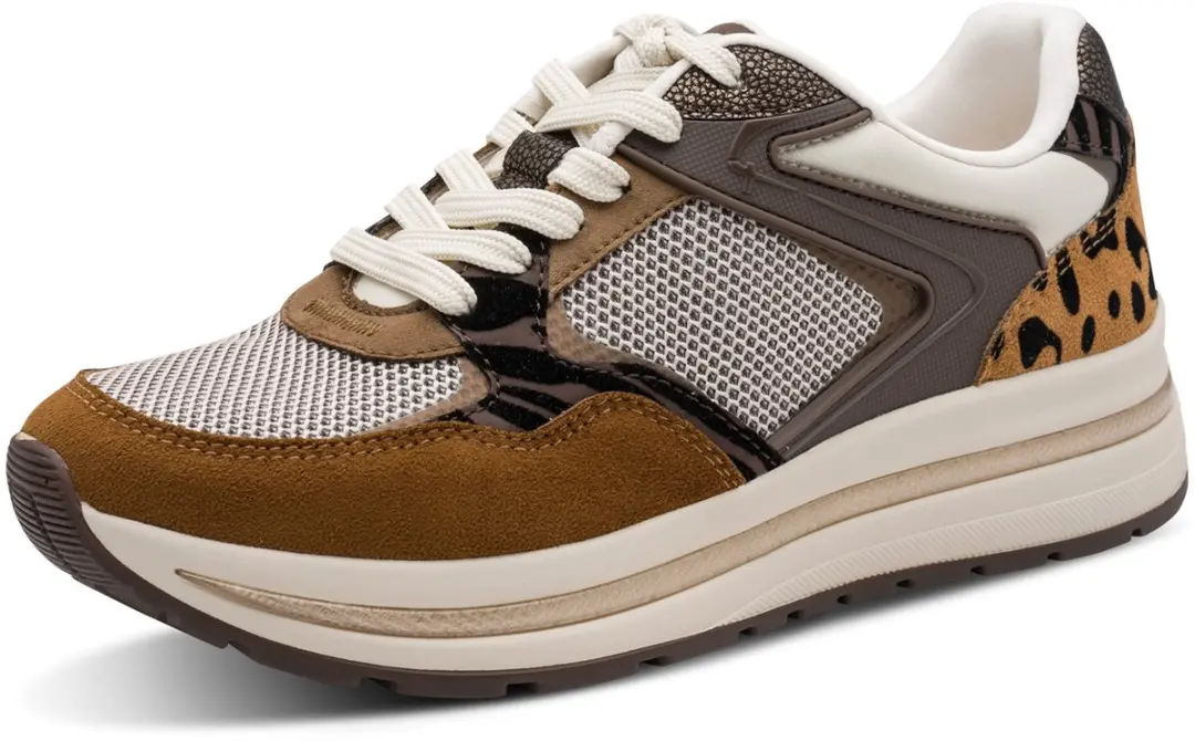Tamaris damessneaker 1-23735-47-329 Dames low-top plateau-schoenen