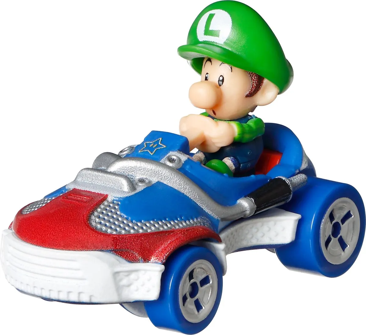Hot Wheels Mario Kart Baby Luigi 1:64 - HDB28-LA10