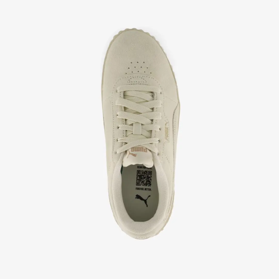 PUMA Carina 3.0 SD Dames Sneakers - 40 - Alpine Snow-PUMA Gold - afbeelding 2 van 6