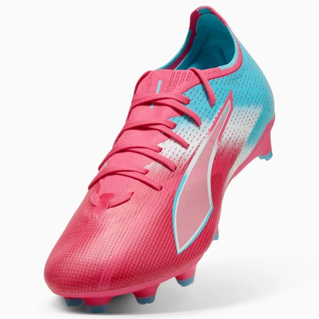 PUMA ULTRA 6 MATCH RE-CHARGE FG/AG Voetbalschoenen - Blauw/Rood - Maat 42