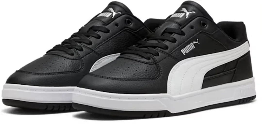 PUMA Caven III Unisex Sneakers - Zwart/Wit/Zilver - afbeelding 4 van 6