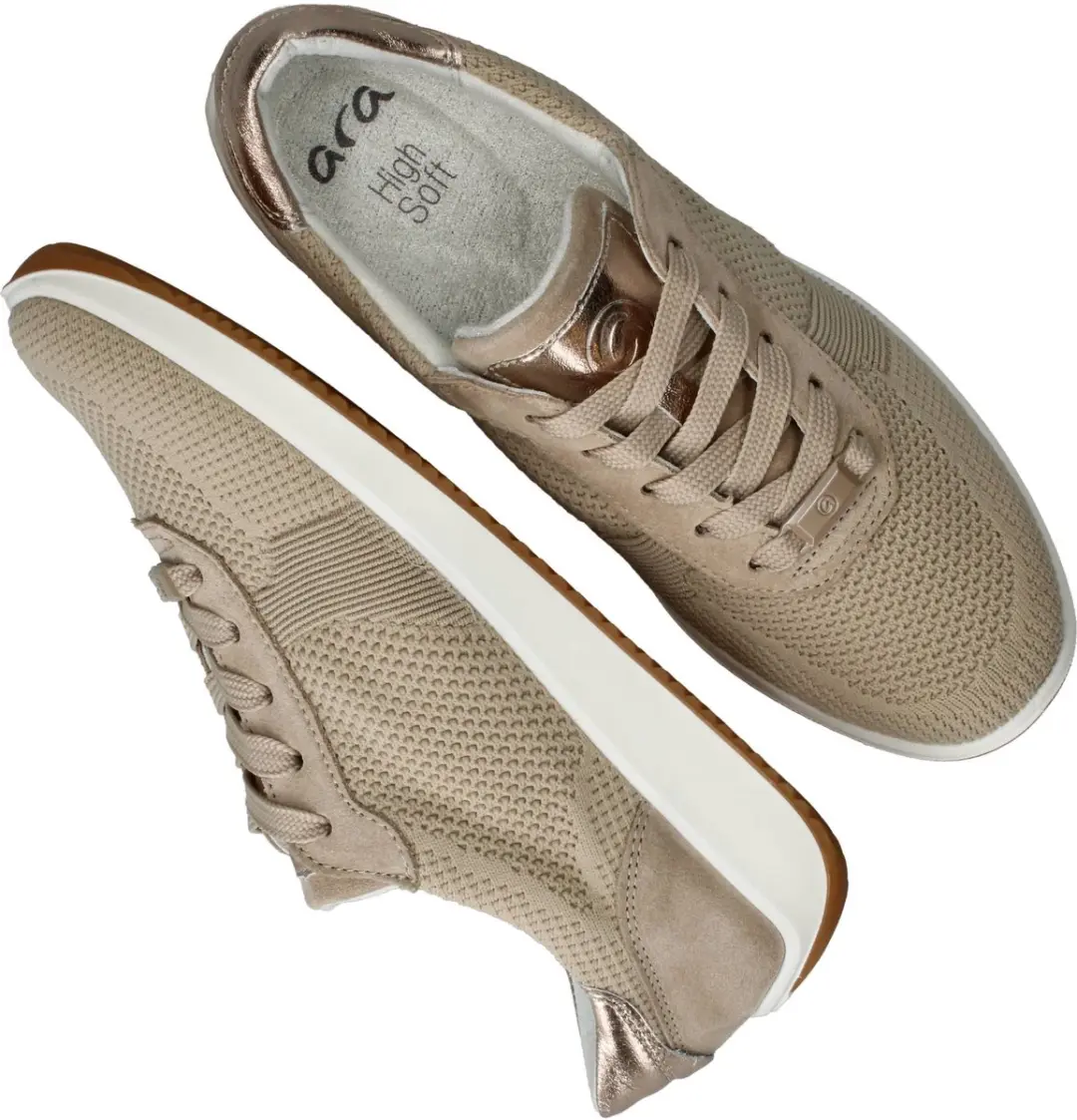 Ara Lissabon 4.0 Lage Sneakers 41 - Wit/Beige