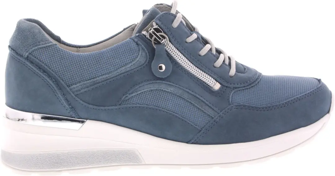 Dames Veterschoenen Waldlaufer 939011-325-263 H-clara Jeansblauw