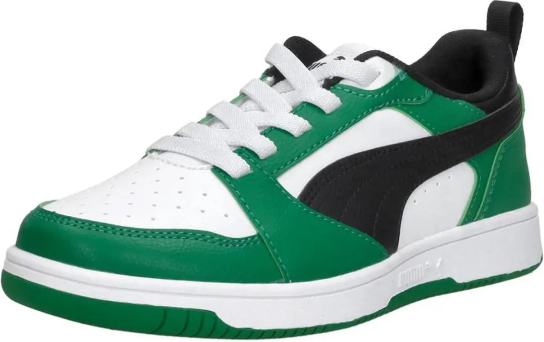 PUMA Puma Rebound V6 Lo AC PS FALSE Sneakers - PUMA White-PUMA Black-Archive Green - afbeelding 4 van 6