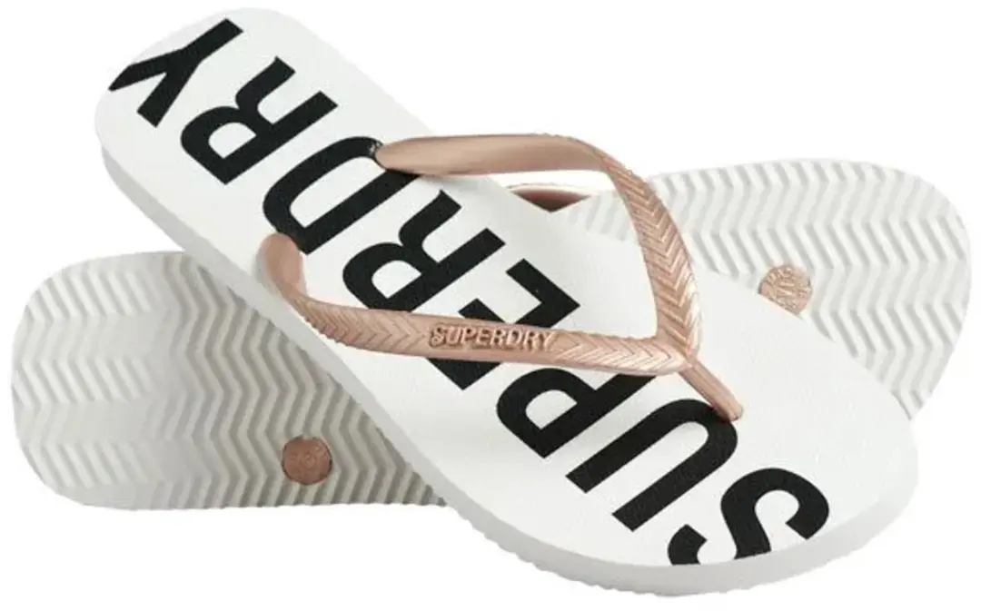 Superdry Code Core Teenslipper Optic/Metallic Rose - afbeelding 2 van 6