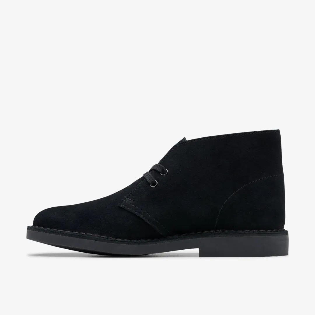 Clarks Desert Bt Evo Dames Veterschoenen - Suede Zwart - afbeelding 2 van 6