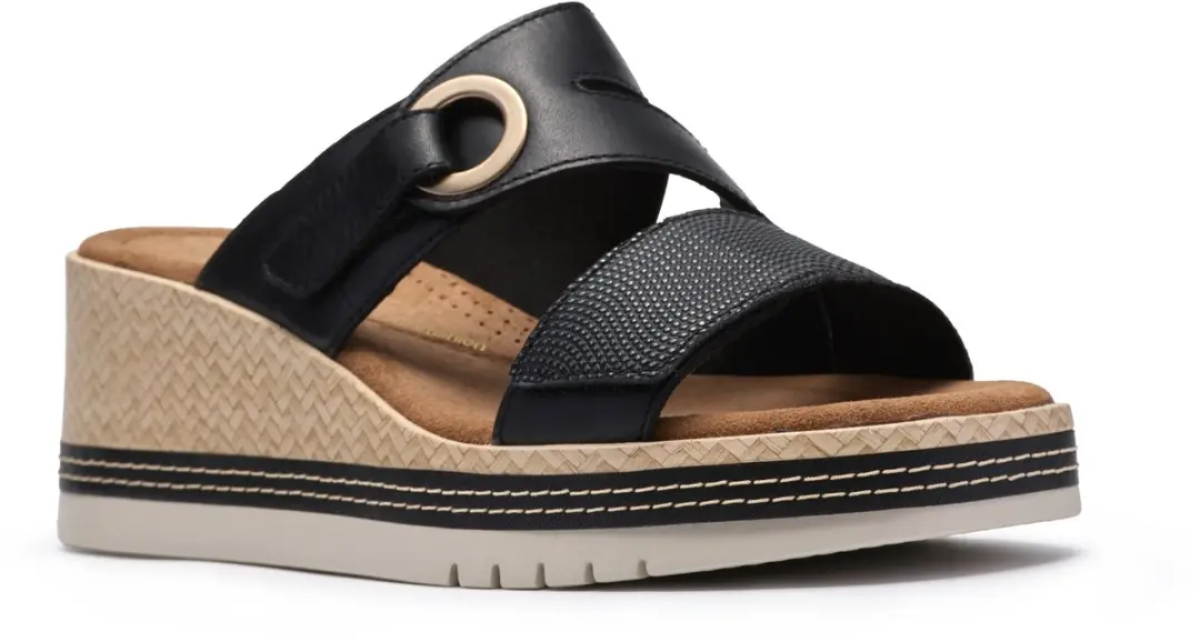 Clarks Kidiki Cove Dames Slipper - Zwart - 39.5