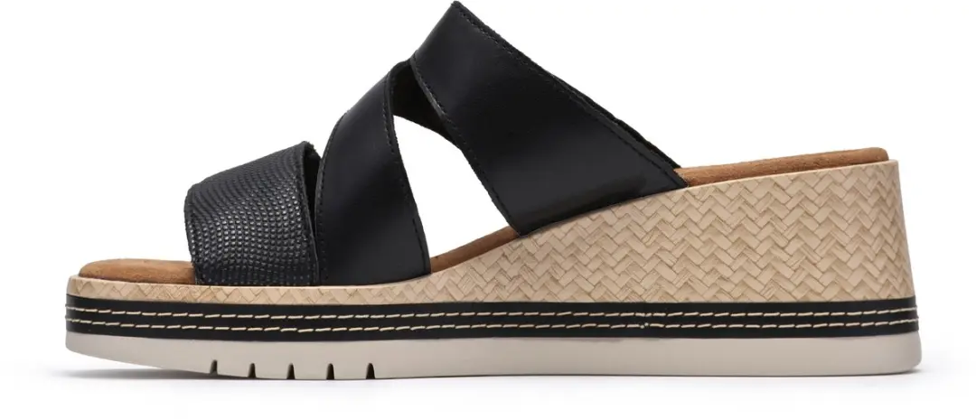 Clarks Kidiki Cove Dames Slipper - Zwart - 39.5