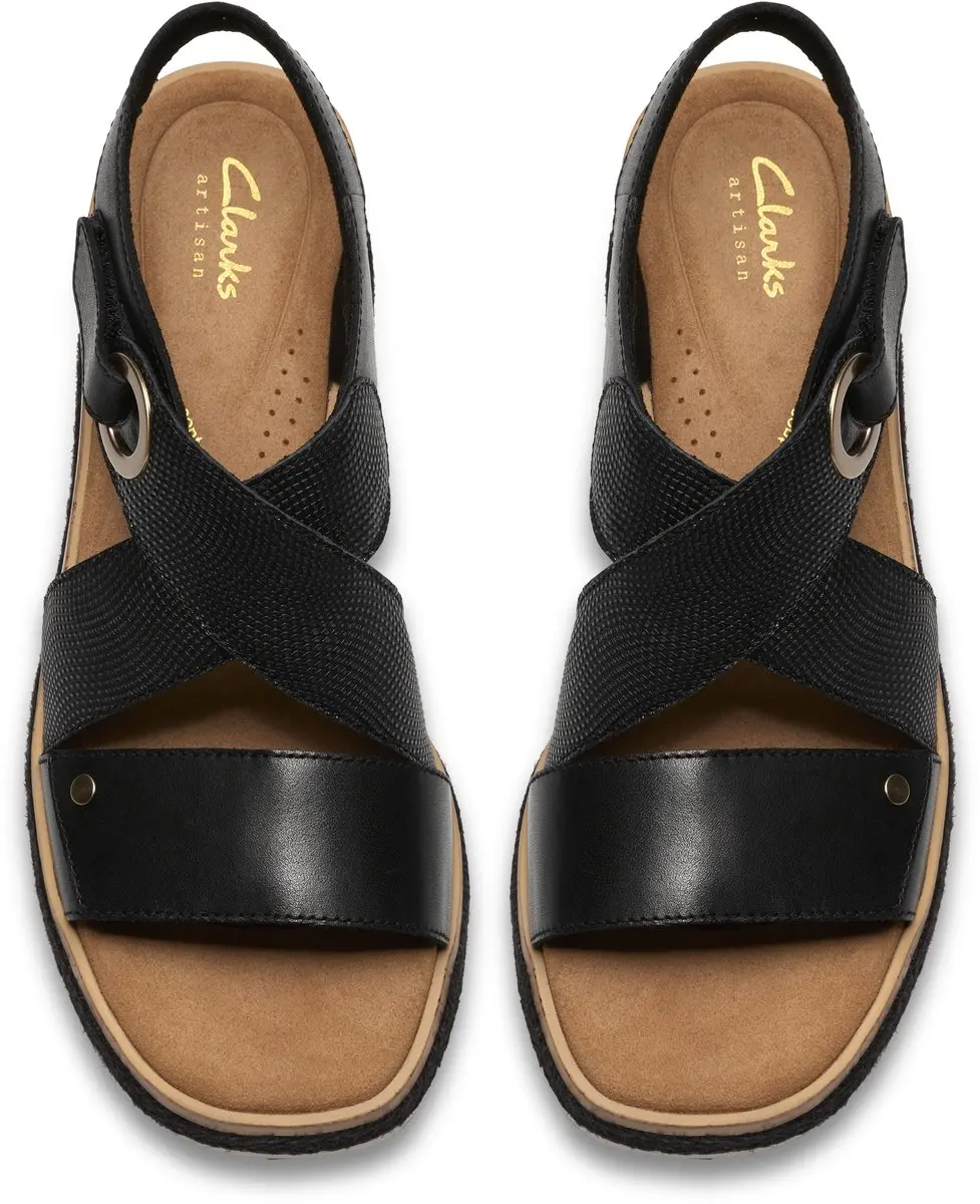 Clarks Kidiki Sun Dames Sandalen - Zwart - Maat 40