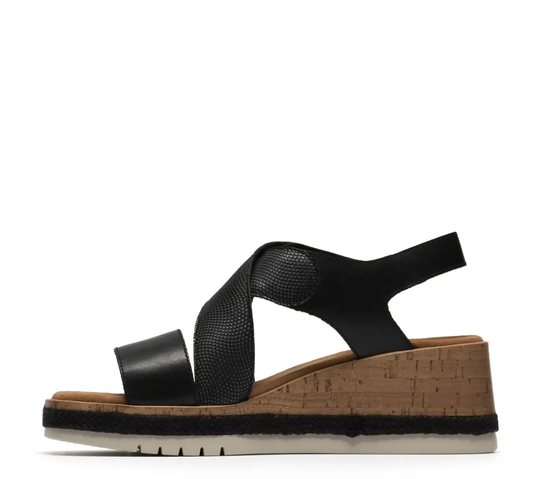 Clarks Kidiki Sun Dames Sandalen - Zwart - Maat 40