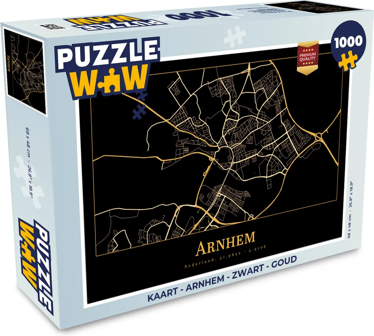 PuzzleWow Arnhem Legpuzzel 1000 Stuks - Multicolor