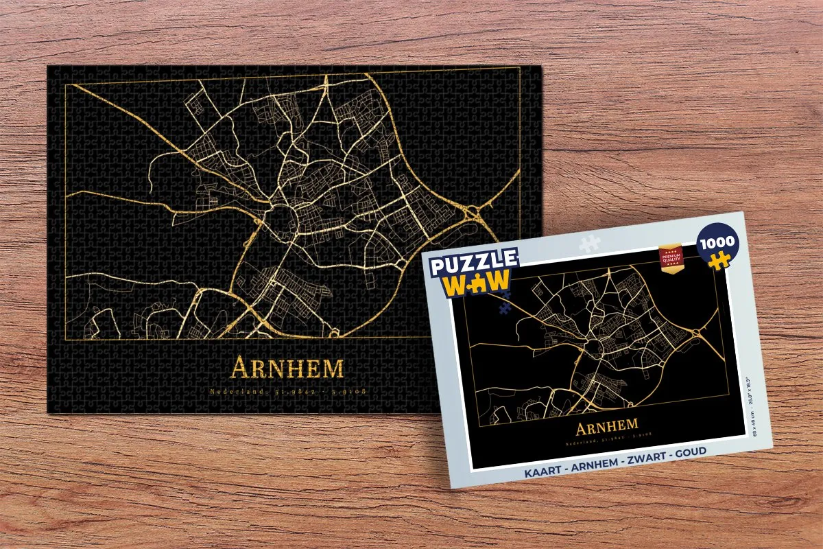 PuzzleWow Arnhem Legpuzzel 1000 Stuks - Multicolor