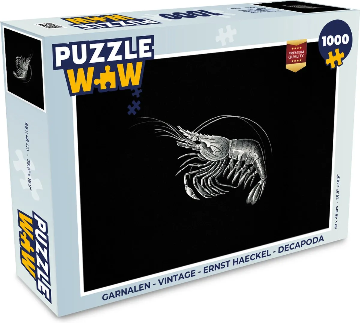 PuzzleWow Ernst Haeckel Vintage Dieren Legpuzzel 1000 Stuks - Multicolor