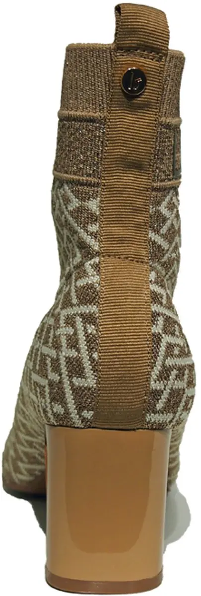 La Strada Enkellaars Leopard Knitted - 38
