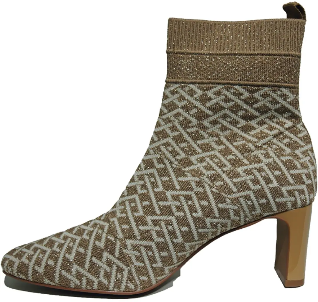 La Strada Enkellaars Leopard Knitted - 38