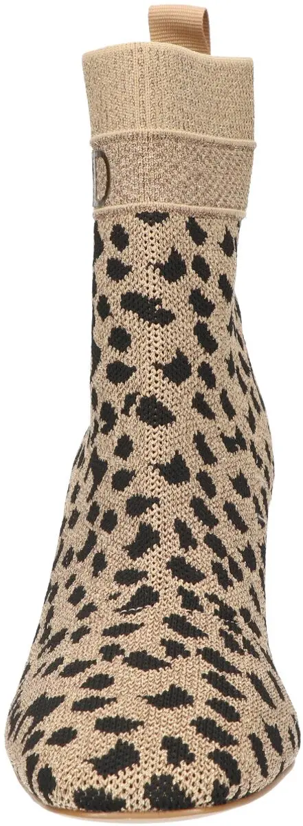 La Strada Enkellaars Leopard Knitted - 38