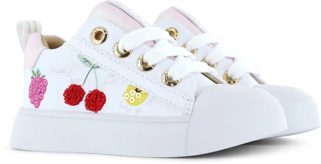 Shoesme Witte Sneaker White Fruits - Meisjes - Maat 27