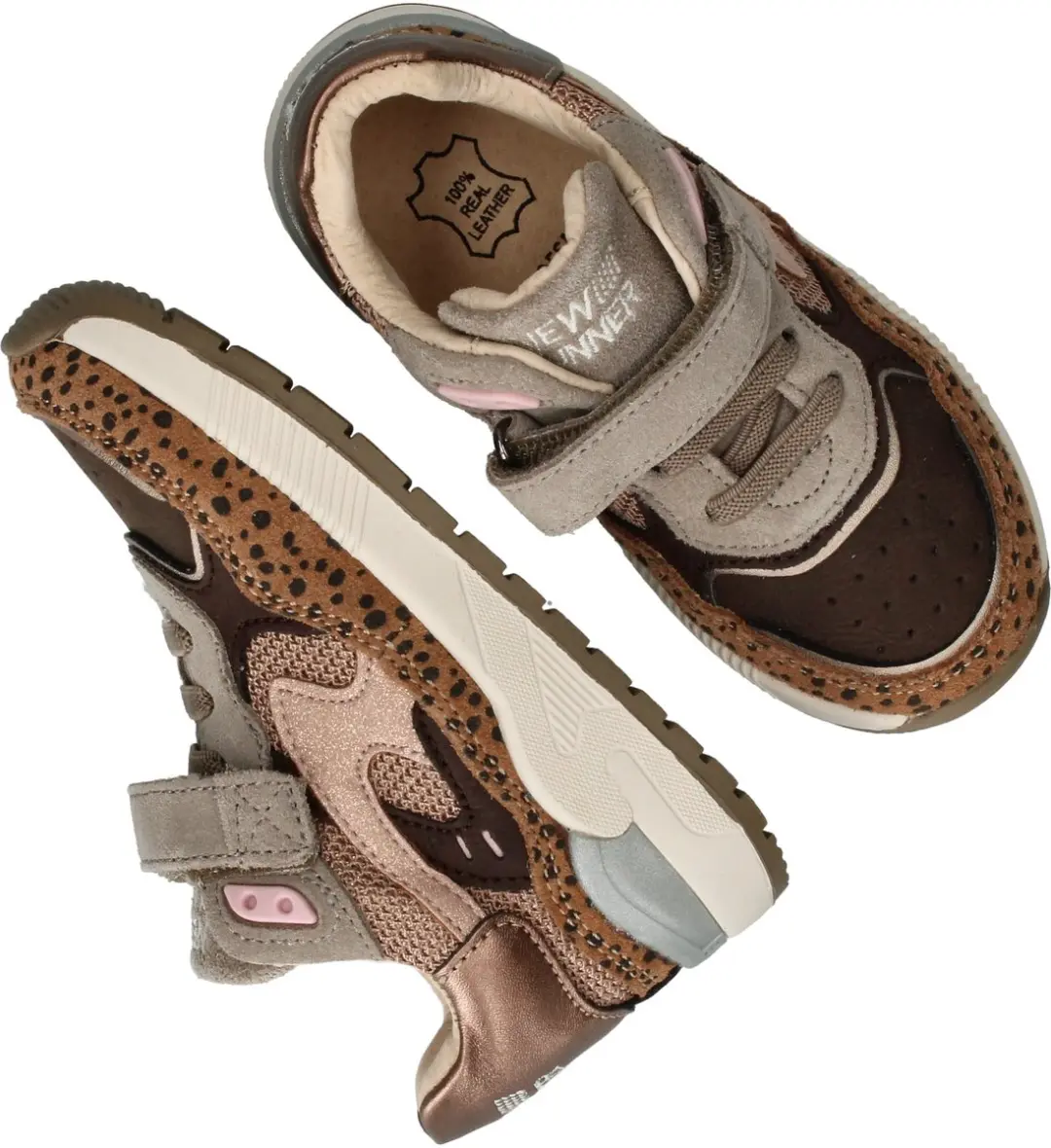 Shoesme St24w008 Sneakers - Meisjes - Bruin - Maat 31