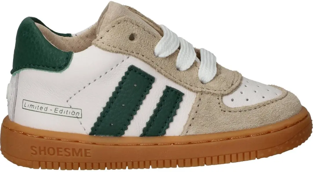 Shoesme Wit-Groen Sneakertje