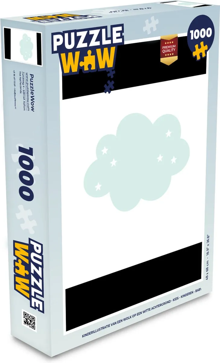 PuzzleWow Wolk Sterretjes Legpuzzel 1000 Stuks - Multicolor