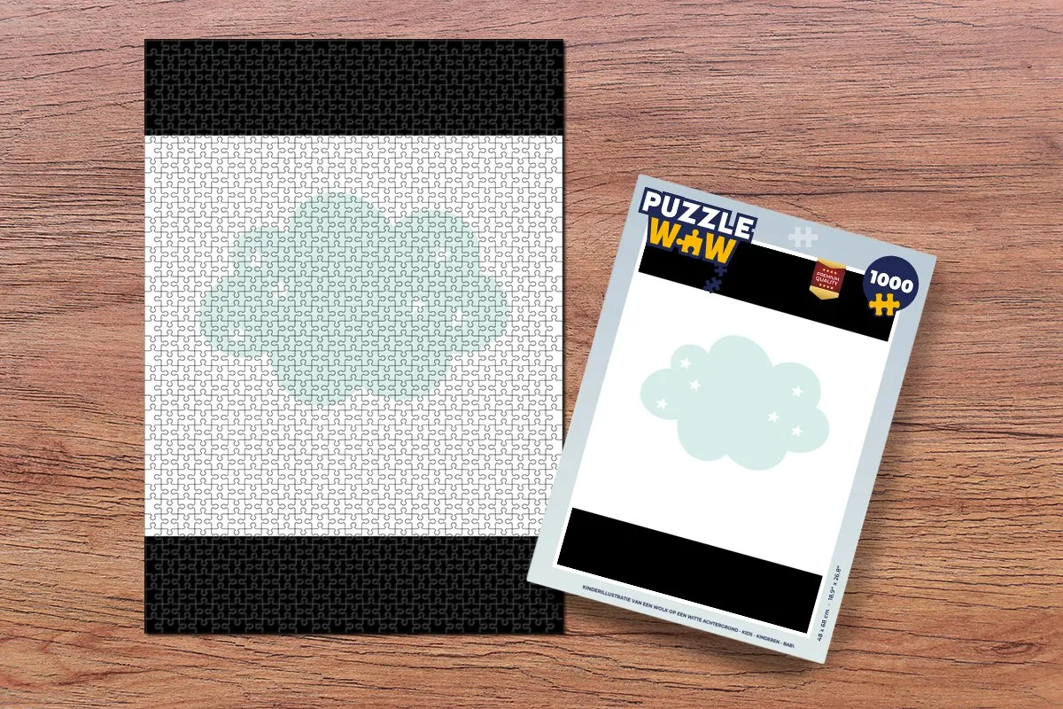 PuzzleWow Wolk Sterretjes Legpuzzel 1000 Stuks - Multicolor