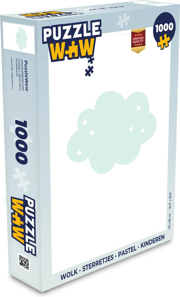PuzzleWow Wolk Sterretjes Legpuzzel 1000 Stuks - Multicolor