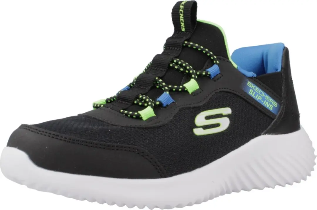 Skechers Slip-ins Bounder Jongens Sneakers - Zwart