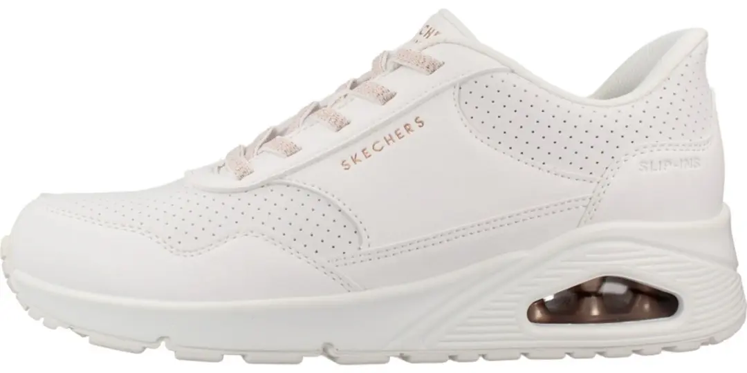 Skechers Uno Banksia Luxe Dames Instappers - Wit
