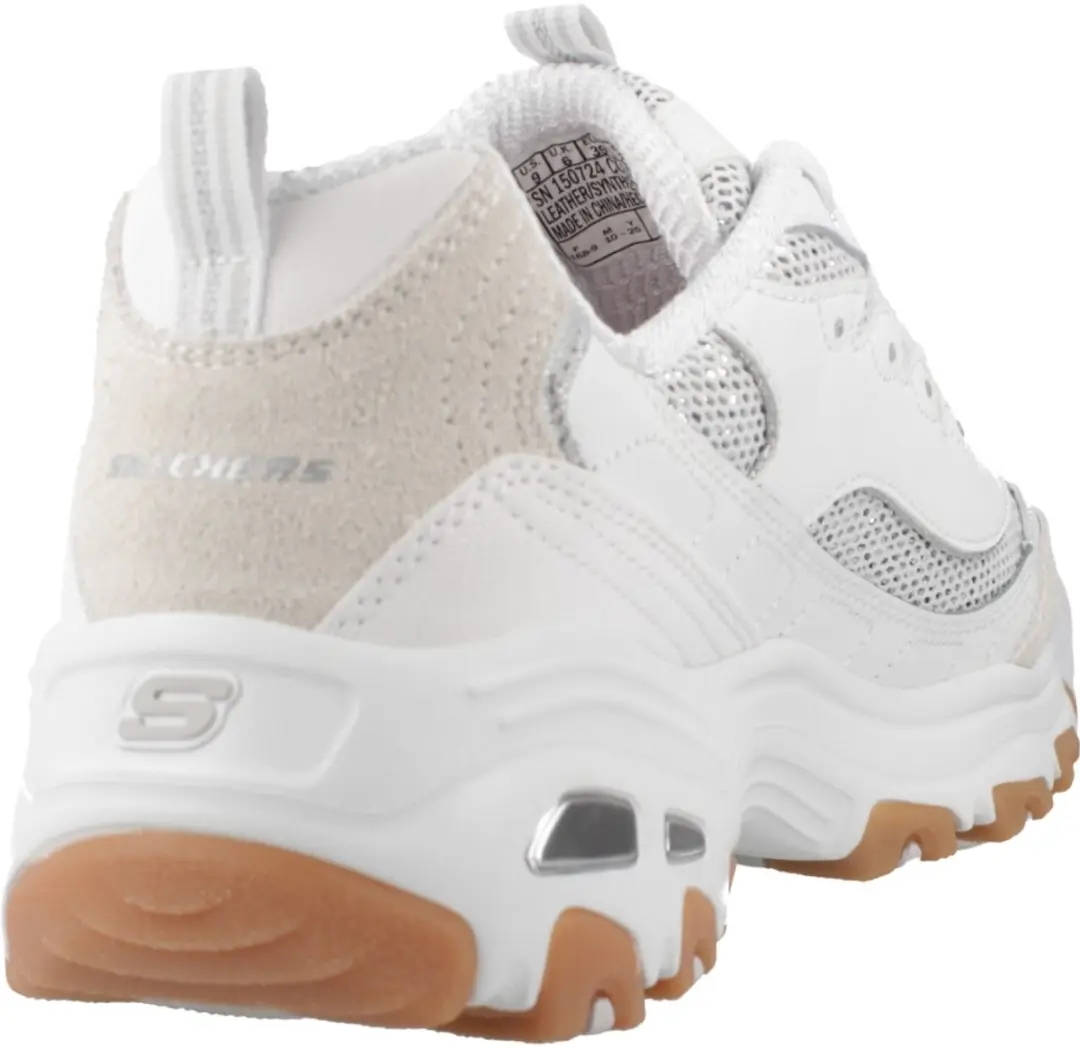 Skechers D Lites Stellar Shimmer Witte Sneakers 42