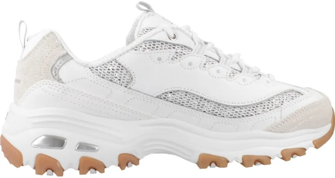 Skechers D Lites Stellar Shimmer Witte Sneakers 42