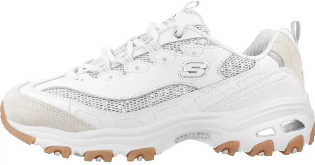 Skechers D Lites Stellar Shimmer Witte Sneakers 42