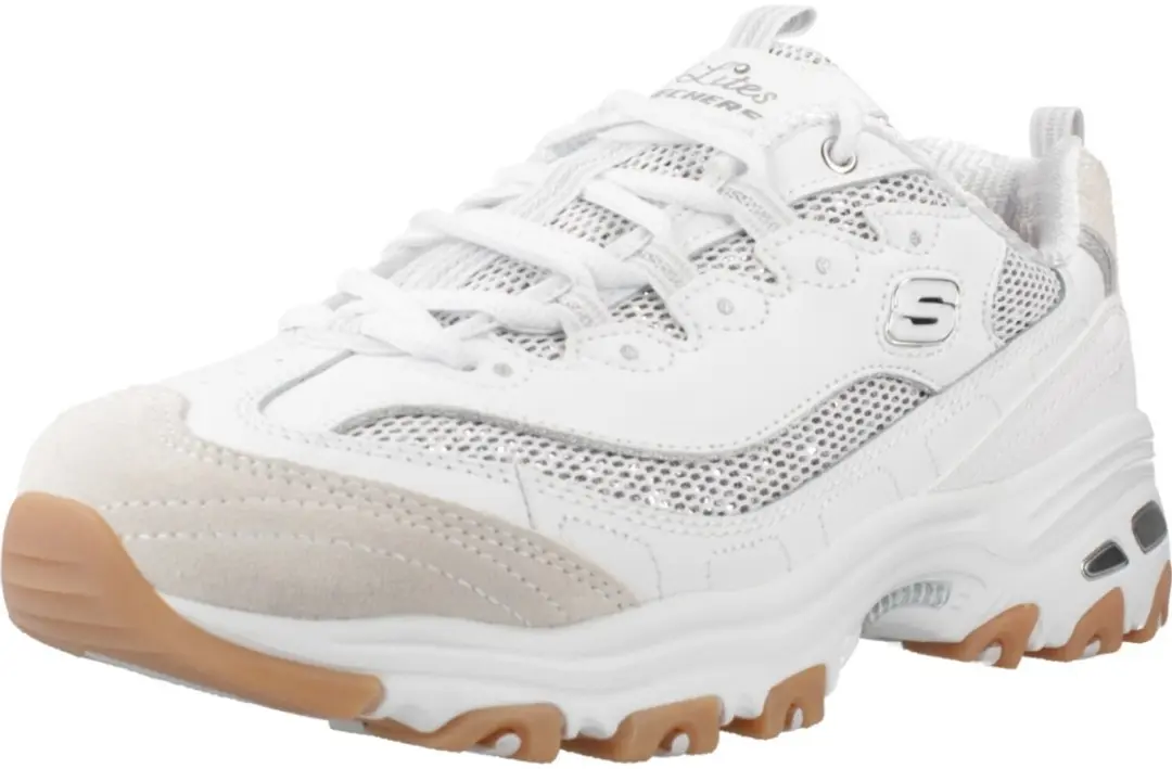 Skechers D Lites Stellar Shimmer Witte Sneakers 42