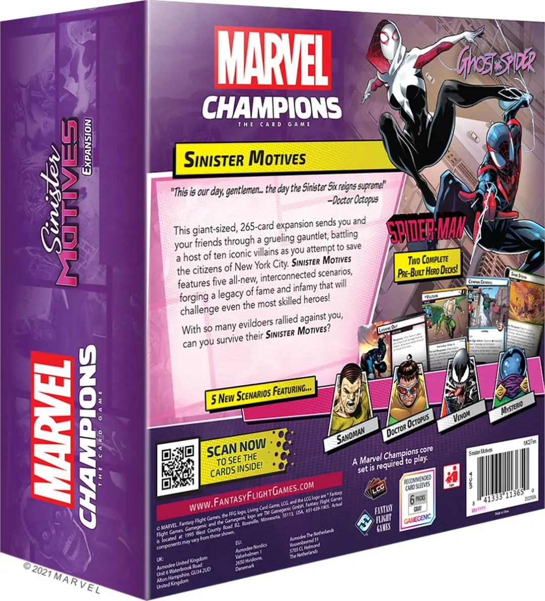 Marvel Champions LCG Sinister Motives uibreiding (ENG)