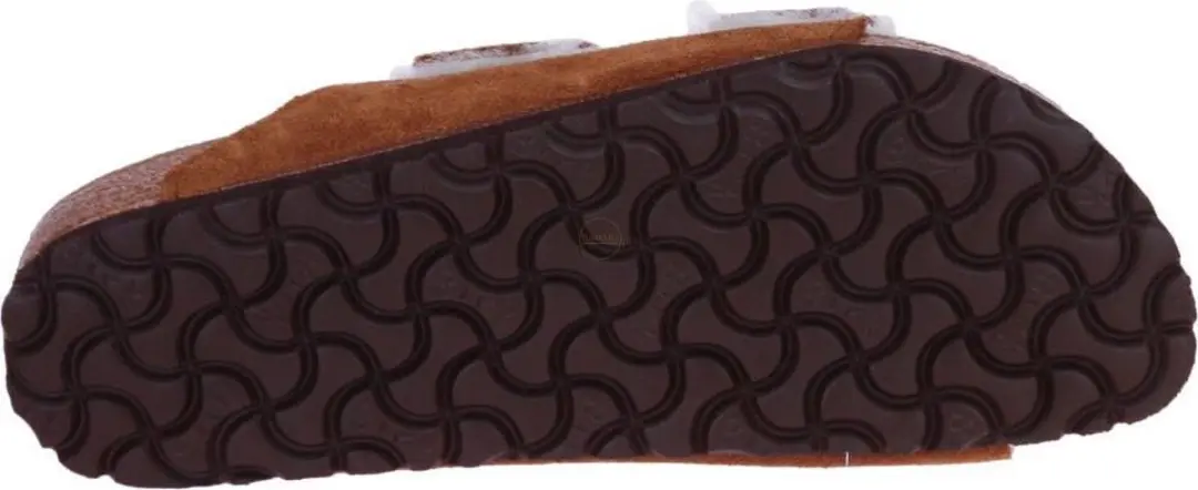 Birkenstock Arizona Fell Pantoffels - Dames Cognac 38 - afbeelding 4 van 6